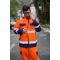 Durable Hi-Vis Safety Jacket Fluorescent Orange EN ISO Workwear Manufacturer OEM