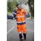 Durable Hi-Vis Safety Jacket Fluorescent Orange EN ISO Workwear Manufacturer OEM
