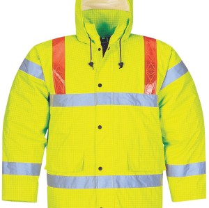 Two-Tone Hi Vis Reflective Safety Jacket  Waterproof Oxford Fabric, ANSI Class 3 for Industrial Work