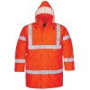 Orange High Visibility Reflective Safety Jacket