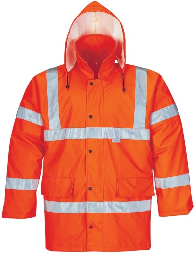 Orange High Visibility Reflective Safety Jacket