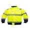 High Visibility Safety Jacket with Reflective Tape EN ISO 20471 Certified Hi Vis Work Coat for Workers