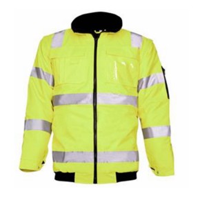 EN ISO 20471 High Visibility Safety Jacket Fluorescent Yellow Waterproof Windproof Hi Vis WorkWear for Construction