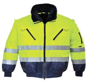 High Visibility Safety Hivis Jacket with Reflective Tape EN ISO 20471 Certified Hi Vis Work Coat for Workers