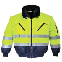High Visibility Safety Jacket with Reflective Tape EN ISO 20471 Certified Hi Vis Work Coat for Workers