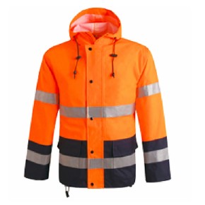 EN ISO 20471 High Visibility Safety Jacket Waterproof Windproof Hi Vis WorkWear for Construction