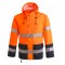 EN ISO 20471 High Visibility Safety Jacket Fluorescent Yellow Waterproof Windproof Hi Vis WorkWear for Construction