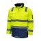 EN ISO 20471 High Visibility Safety Jacket Fluorescent Yellow Waterproof Windproof Hi Vis WorkWear for Construction