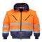 High Visibility Safety Jacket with Reflective Tape EN ISO 20471 Certified Hi Vis Work Coat for Workers