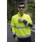 Custom logo high-visibility safety work T-shirt Breathable reflective work tee