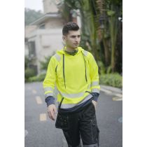 Custom logo high-visibility safety work T-shirt Breathable reflective work tee