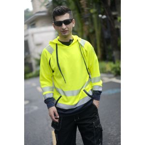 Custom logo high-visibility safety work T-shirt Breathable reflective work tee