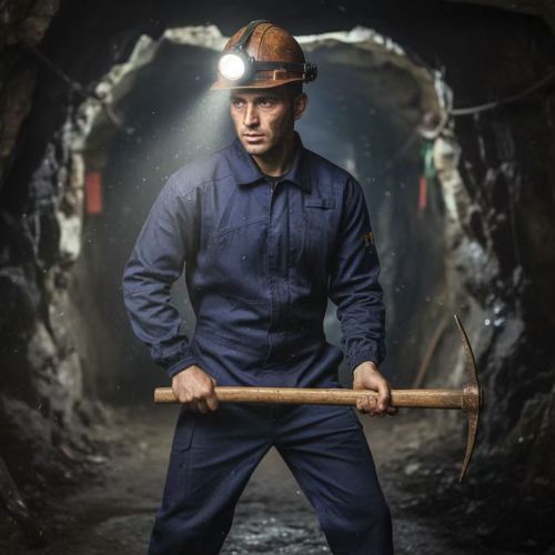 Durable FR mining work clothing for coal mines