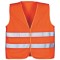 High Visibility Safety Vest for Men Grey Reflective Stripes. Multiple Pockets Construction Vest