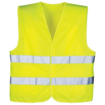 High Visibility Safety Vest for Men Grey Reflective Stripes Multiple Pockets Warehouse Vest