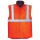 OEM High Visibility Safety Vest Grey Reflective Stripes Warm Multiple Pockets Warehouse Vest
