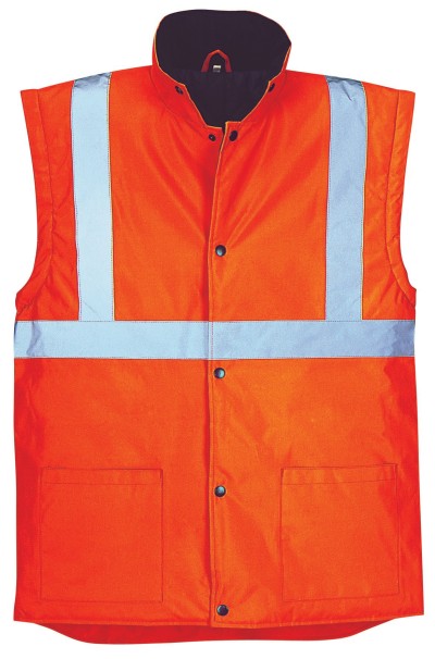OEM High Visibility Safety Vest Grey Reflective Stripes Warm Multiple Pockets Warehouse Vest
