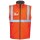 OEM High Visibility Safety Vest Grey Reflective Stripes Warm Multiple Pockets Warehouse Vest