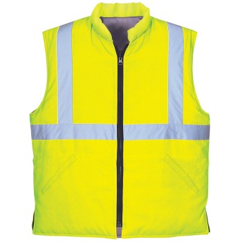 factory supply Reflective Vests Visibility Vest for Construction Warm Work Vest Knitted Fabric