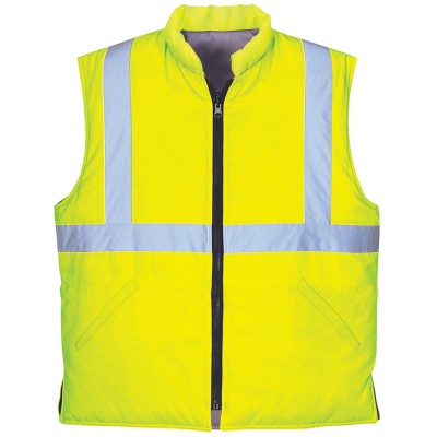 factory supply Reflective Vests Visibility Vest for Construction Warm Work Vest Knitted Fabric