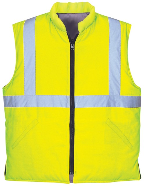 factory supply Reflective Vests Visibility Vest for Construction Warm Work Vest Knitted Fabric