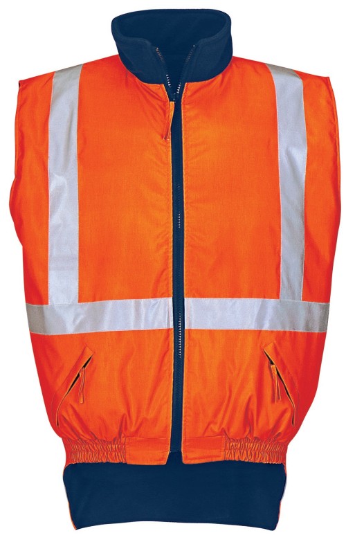 factory supply Reflective Vests Visibility Vest for Construction Warm Work Vest Knitted Fabric