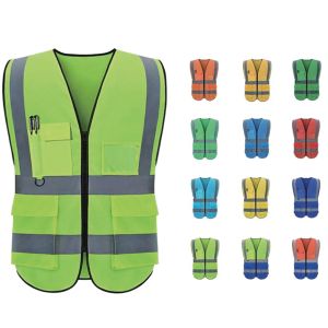 High Visibility Reflective Work Safety Vest