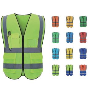 High Visibility Reflective Work Safety Vest