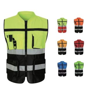 High Visibility Reflective Work Safety Vest