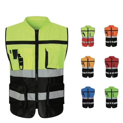 High Visibility Reflective Work Safety Vest