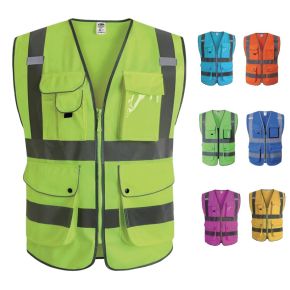 High Visibility Reflective Work Safety Vest