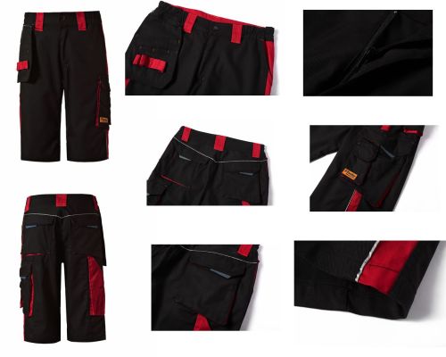 Twill workwear  cargo shorts Multi-pocket shorts