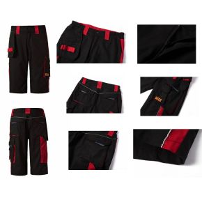 Twill workwear cargo shorts Multi-pocket shorts