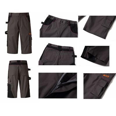 Grey Ripstop cargo shorts for Industrial workers