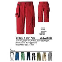 Red Ripstop Mechanic shorts for industrial