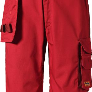 Red Ripstop cargo shorts for Warehouse workers