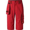 Red Ripstop cargo shorts for Warehouse workers