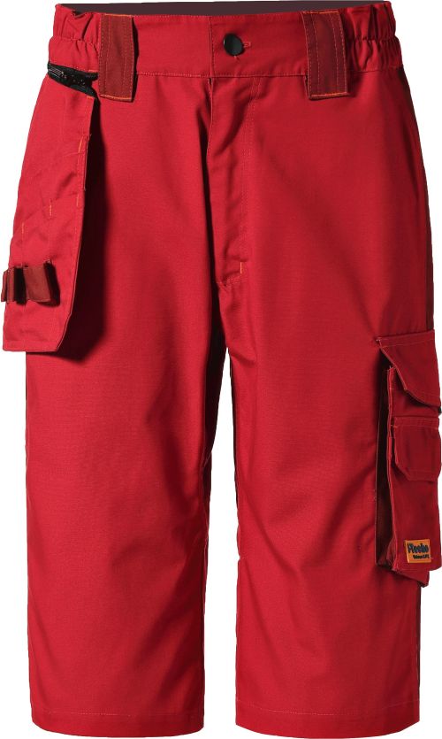 Red Ripstop cargo shorts for Warehouse workers