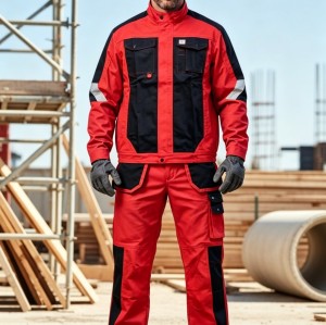 Manufacturer Custom high contrast work suit work jacket and work pants for Industrial