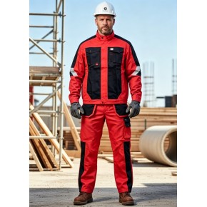 Factory Custom heavy-duty workwear work jacket and work pants for Industrial