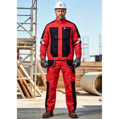 Factory Custom heavy-duty workwear work jacket and work pants for Industrial