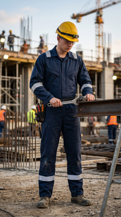 Direct Factory Custom LOGO Oil & Gas Work Coverall for Petroleum Industry
