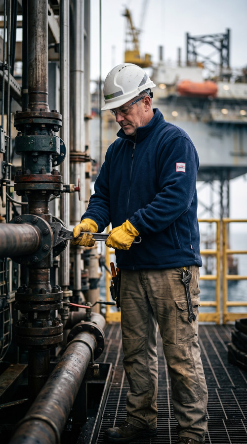 Direct Factory Custom LOGO Oil & Gas Work Coverall for Petroleum Industry