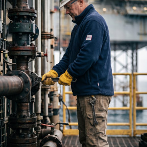 Direct Factory Custom LOGO Oil & Gas Work Coverall for Petroleum Industry