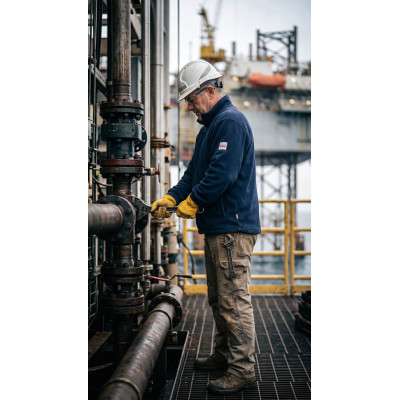 Direct Factory Custom LOGO Oil & Gas Work Coverall for Petroleum Industry