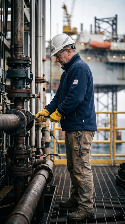 Direct Factory Custom LOGO Oil & Gas Work Coverall for Petroleum Industry