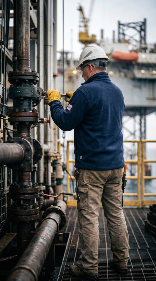 Direct Factory Custom LOGO Oil & Gas Work Coverall for Petroleum Industry