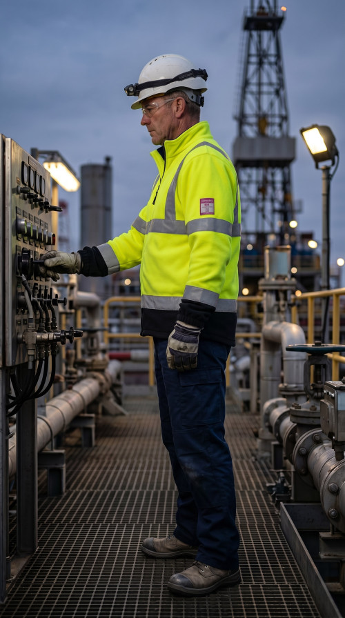 Direct Factory Custom LOGO Oil & Gas Work Coverall for Petroleum Industry