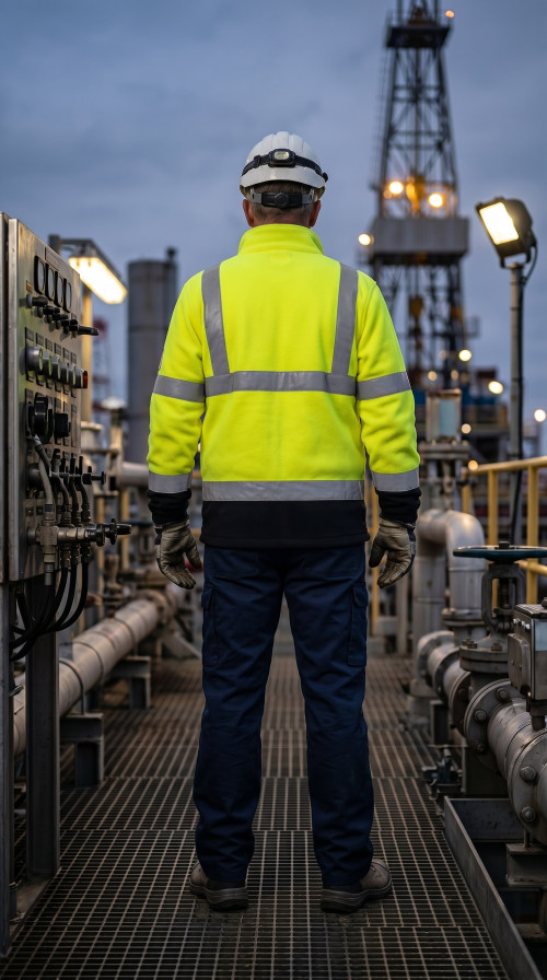 Direct Factory Custom LOGO Oil & Gas Work Coverall for Petroleum Industry