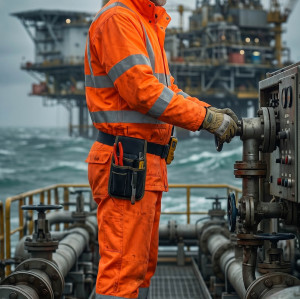Hi-Vis Multi Norm Contrast FR Winter Jacket Direct Factory Custom LOGO Oil & Gas Work Coverall for Petroleum Industry
